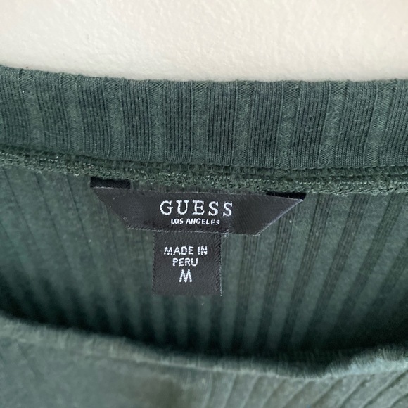 *SALE* 🍓 Guess Forest Green Convertible Sweater // Size M - Picture 3 of 4